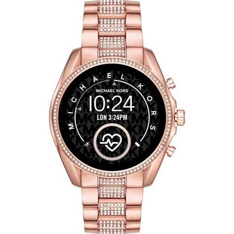 michael kors rose gold ring|rose gold michael kors smartwatch.